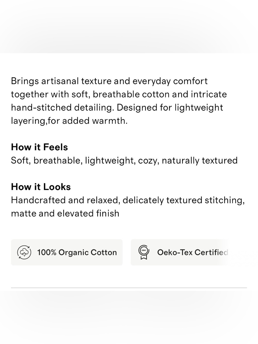 NWT Quince White Organic Cotton Hand Stitched Quilt and Sham Set! - Picture 11 of 12